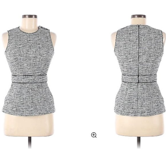XXSP Ann Taylor tweeted gray sleeveless top - Picture 4 of 4